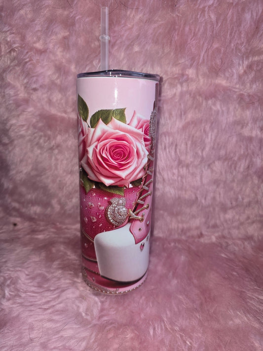 Bling shoe tumbler
