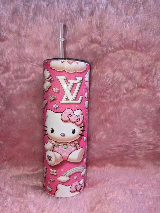Hello kitty lv tumbler