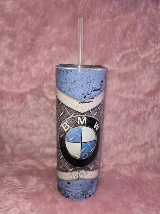 Blue bmw tumbler