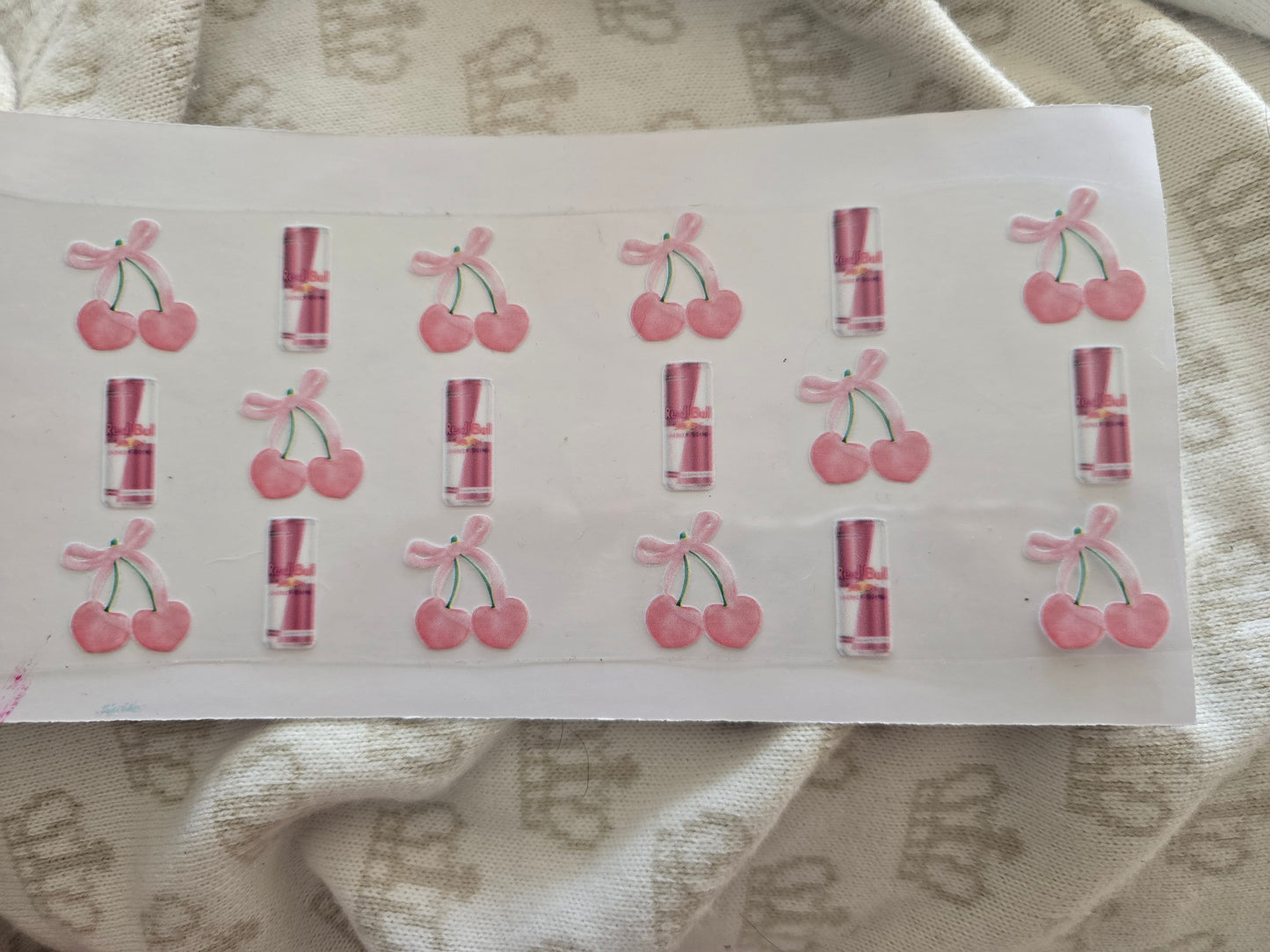 Baby pink redbull can